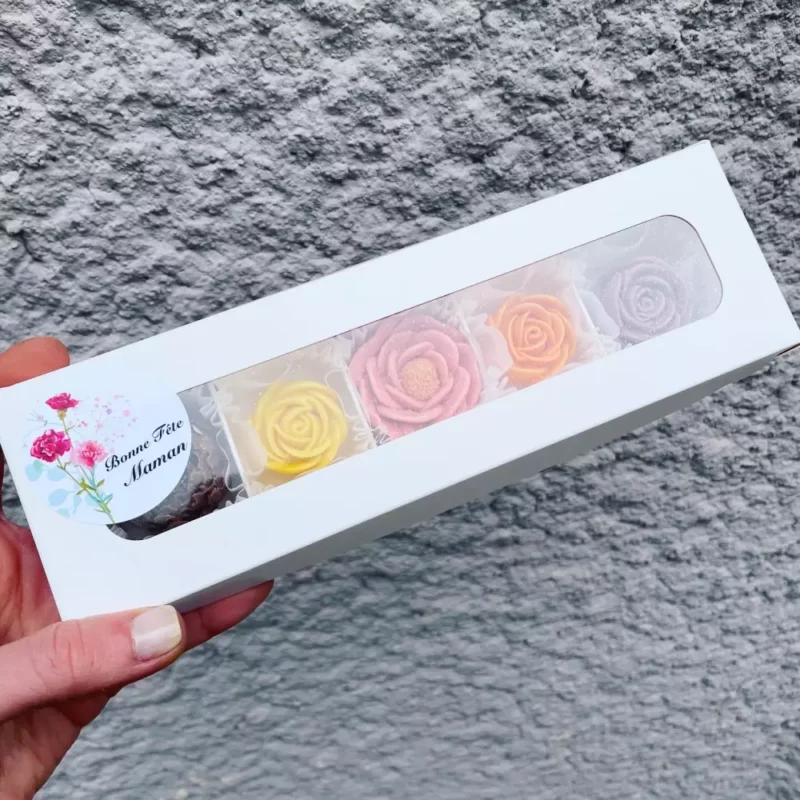 Coffret de fleurs en chocolats