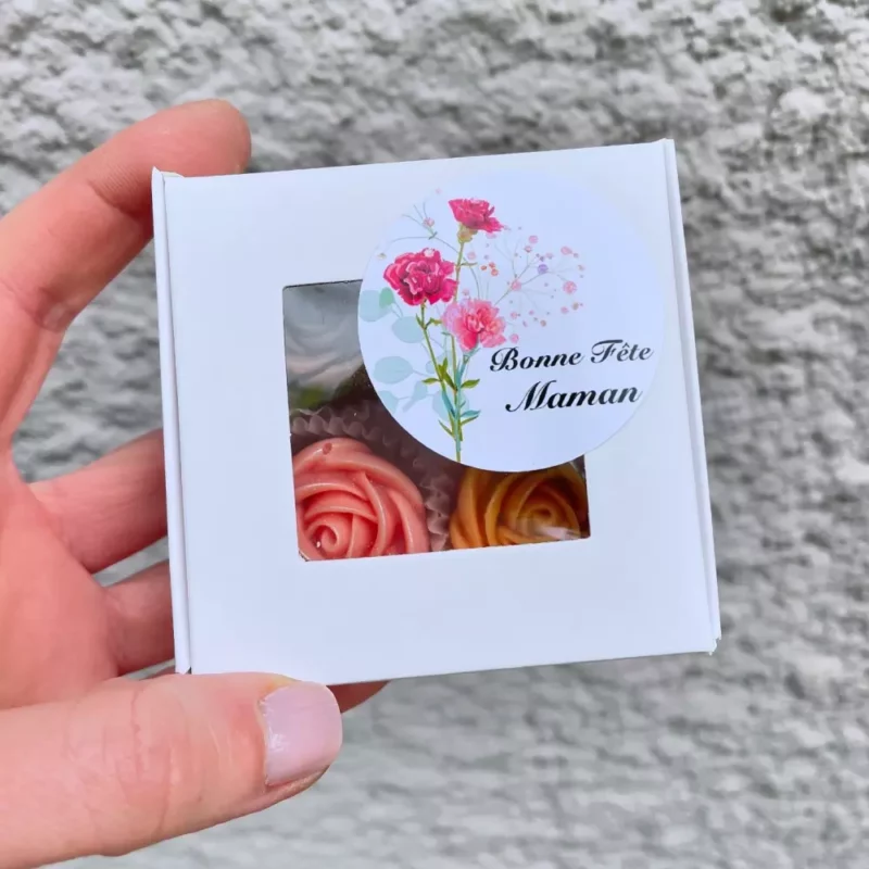 Petit coffret de 4 fleurs