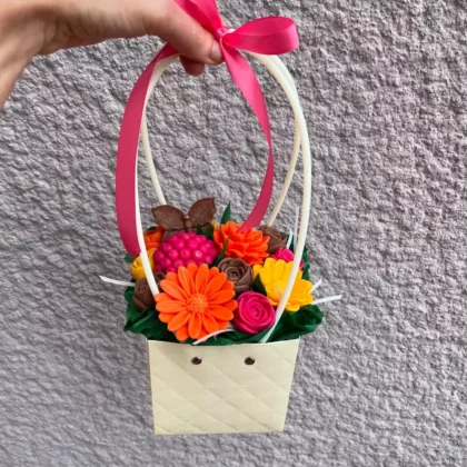 Bouquet de fleurs (panier)