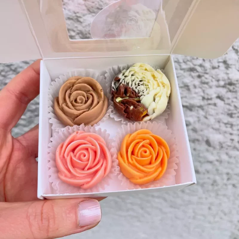 Petit coffret de 4 fleurs